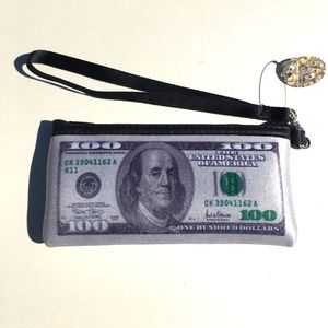 Money Makeup Wristlet Mini Purse Pouch